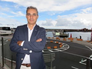 José Jaubert, en el Real Club Náutico de Santa Cruz de La Palma